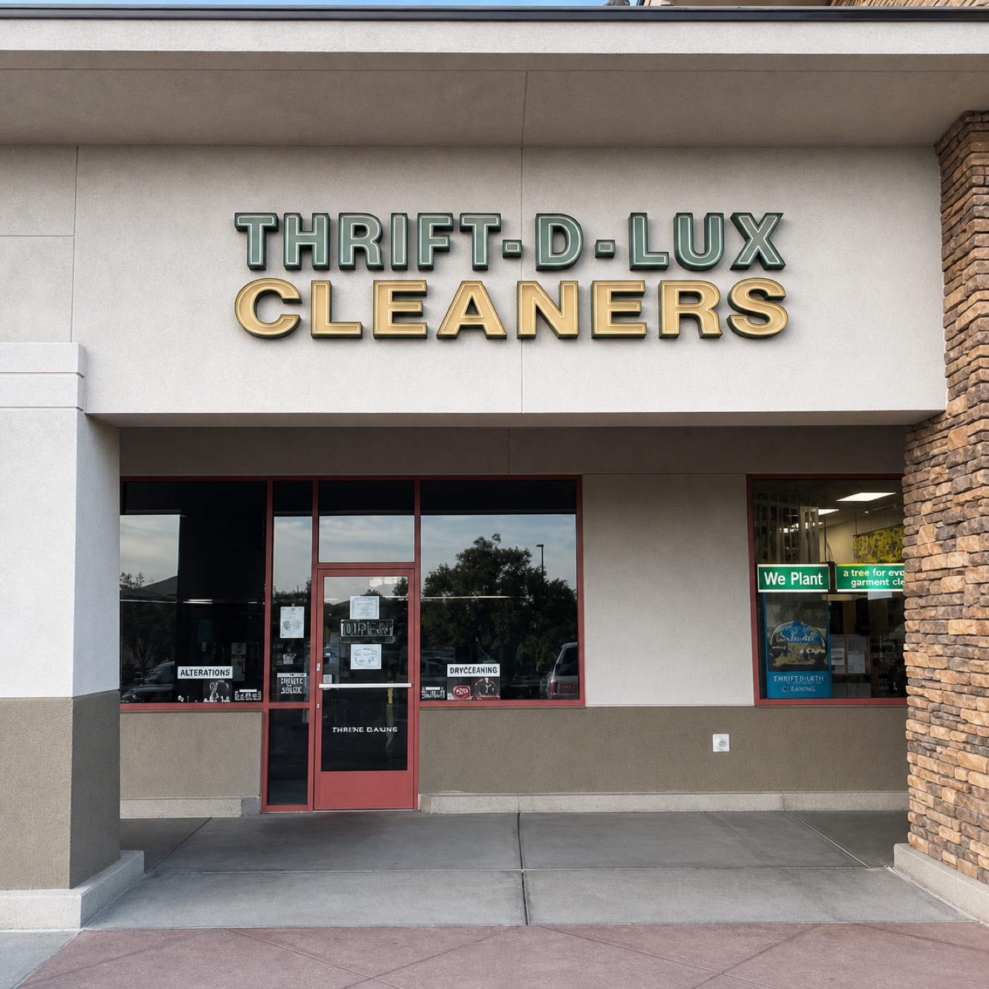 Thrift DLux Cleaners storefront at 2505 Anthem Village Dr, Ste D