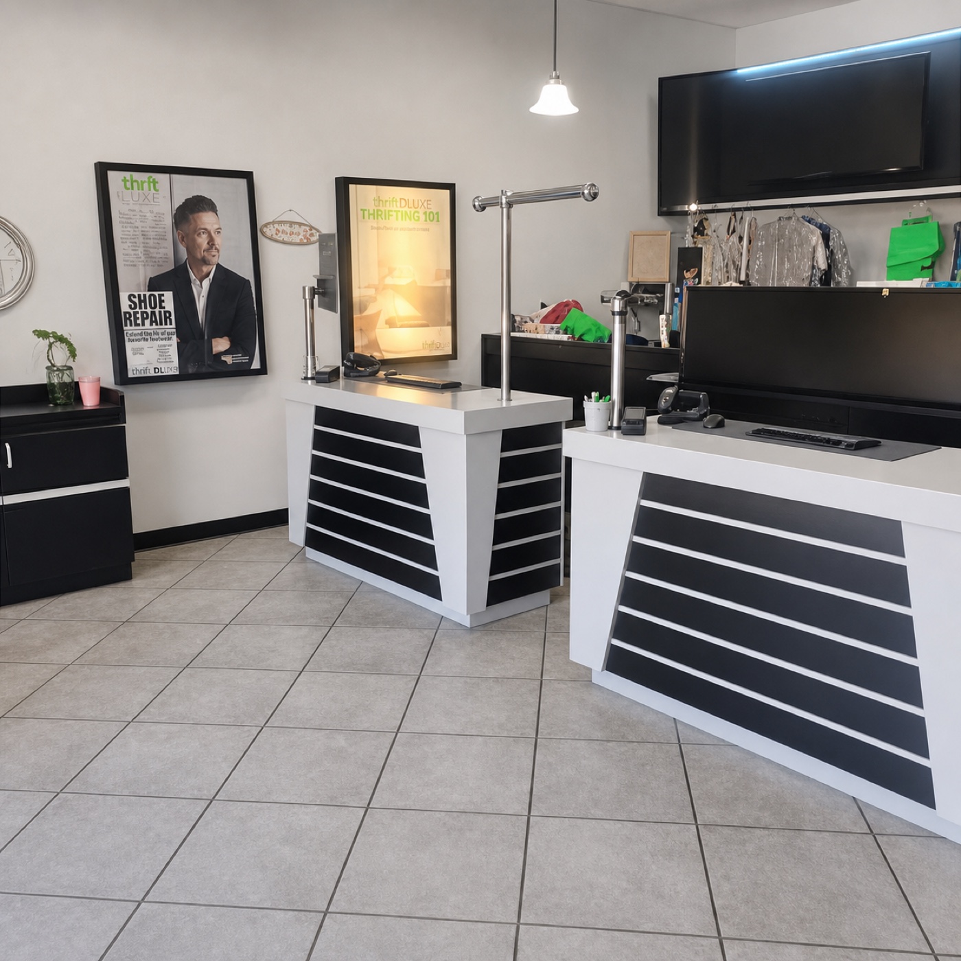 Inside Thrift DLux Cleaners Losee Road